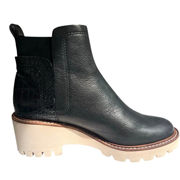 Dolce Vita H2O Chelsea Boots Croc Black & Cream - Picture 14 of 15